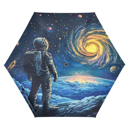 Joitme Astronaut Space Blue UV Schutz Regenschirm Leichter Regenschirm Urban Regenschirm von Joitme