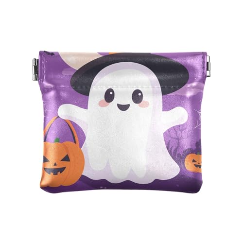 Joitme Halloween Ghost Purple Wallets for Women Small Wallet Womens Small Kids Wallets for Girls, Halloween Ghost Purple, 4.33x3.74In, Halloween Ghost Purple von Joitme