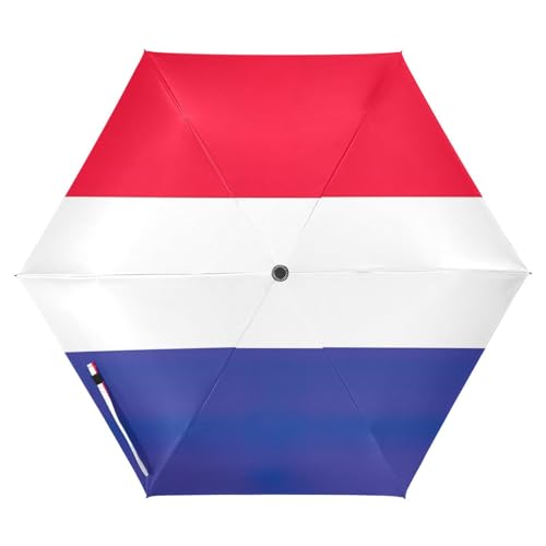 Joitme Winddichter Regenschirm mit niederländischer Flagge, kleiner Regenschirm, Wanderschirm von Joitme