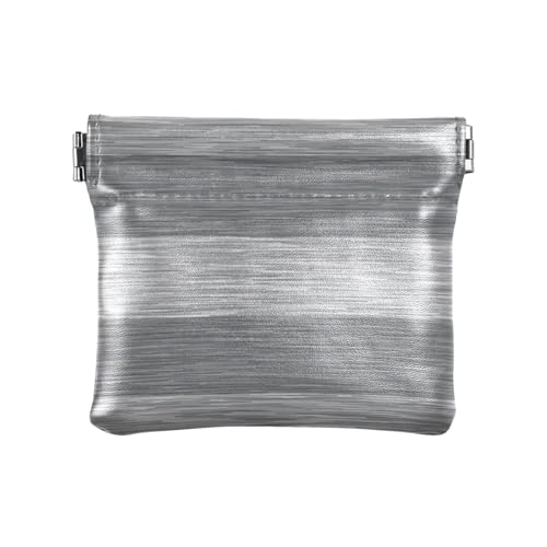 Strukturierte Streifen Grau Geldbörse Münze Damen Geldbörsen Klein Münzgeldbörse für Herren, Strukturierte Streifen, Grau, 4.33x3.74In, Strukturierte Streifen, Grau von Joitme