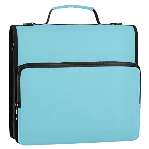 Unifarbener Ordner-Organizer mit Taschen, Taschen für Ordner, Puderblau Unifarbener Ordner-Organizer mit Taschen, Taschen für Ordner, Puderblau von Joitme