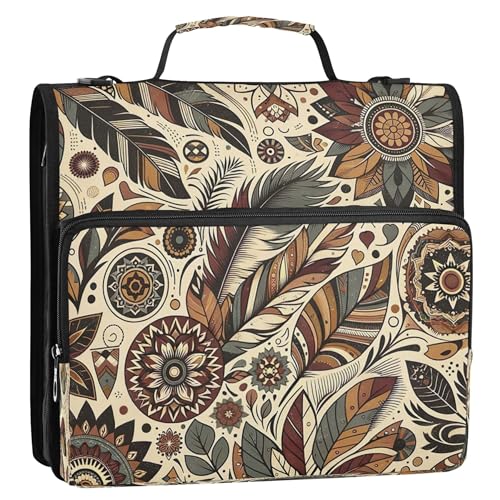Vintage Boho Flower Zipper Binder - Handle & Keeper Design Vintage Boho Flower Zipper Binder - Handle & Keeper Design von Joitme