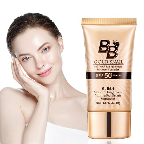 Bb-Creme Mit Lichtschutzfaktor,Gold Snail Sunscreen,Gold Snail,Sunscreen Bb Cream Facial Sun Block Spf 50+,Aufhellende Bb-Creme,Langlebige Wasserfeste Make-Up-Grundierung,Bb-Creme Für Frauen Bb-Creme Mit Lichtschutzfaktor,Gold Snail Sunscreen,Gold Snail,Sunscreen Bb Cream Facial Sun Block Spf 50+,Aufhellende Bb-Creme,Langlebige Wasserfeste Make-Up-Grundierung,Bb-Creme Für Frauen von Joittey