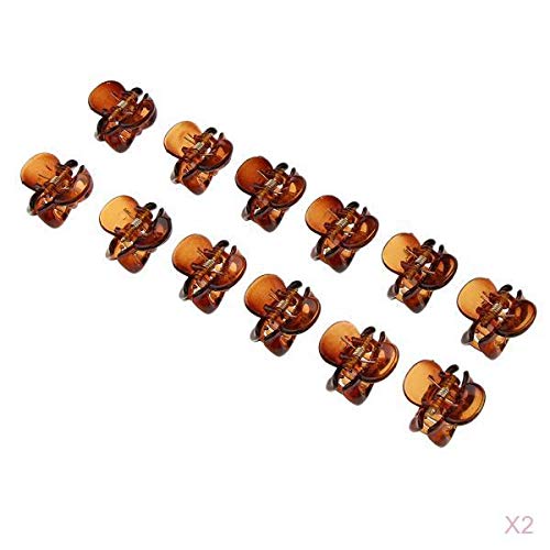 24 Mini-Haarspangen mit Schleifen-Design für Frauen und Mädchen von Jojomis