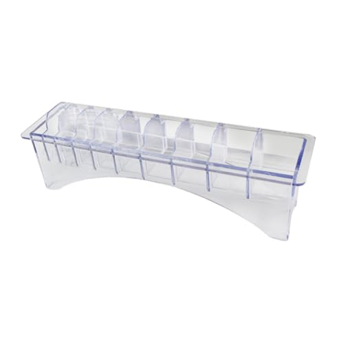 Aufbewahrungsbox mit 10 Fächern, Organizer für Haarschneidemaschine, Friseurzubehör, transparent von Jojomis