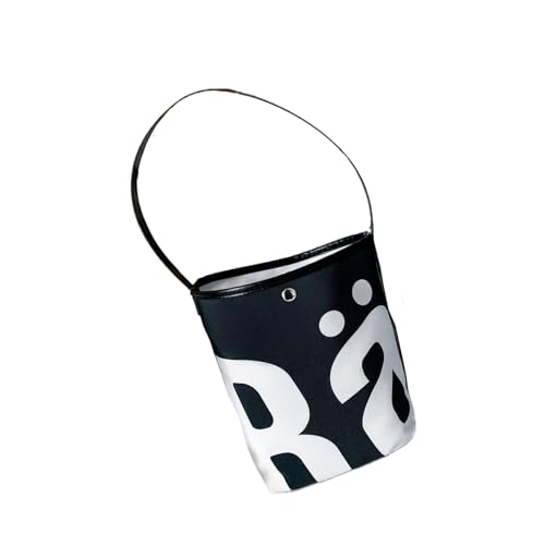 Damen Bucket Bag Hobo Bag Satchel Underarm Tote Bag for Outdoor Shopping PU Leather Shoulder Bag 20.0x9.0x28.0 cm - Black von Jojomis