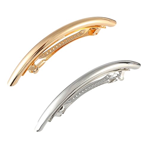 Elegantes 2-teiliges Haarspangen-Set für Damen – goldene und silberne Haarspangen für den täglichen Stil und besondere Anlässe Elegantes 2-teiliges Haarspangen-Set für Damen – goldene und silberne Haarspangen für den täglichen Stil und besondere Anlässe von Jojomis