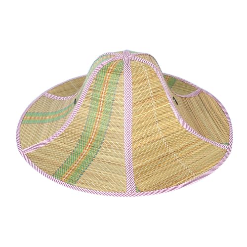 Faltbarer Strohhut mit verstellbarem Kordelzug und Kinnriemen, Tragbarer Sommer Strandhut Fischermütze für Camping Angeln, Lila und Weiß Faltbarer Strohhut mit verstellbarem Kordelzug und Kinnriemen, Tragbarer Sommer Strandhut Fischermütze für Camping Angeln, Lila und Weiß von Jojomis