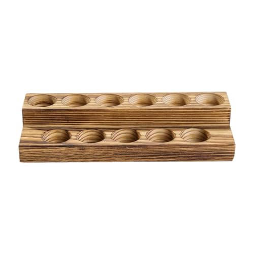 Flaschenständer aus Holz für ätherische Öle, 2 Etagen, Organizer für Aromaölflaschen, Parfüm, Nagellacke, rustikales Holzdesign Flaschenständer aus Holz für ätherische Öle, 2 Etagen, Organizer für Aromaölflaschen, Parfüm, Nagellacke, rustikales Holzdesign von Jojomis