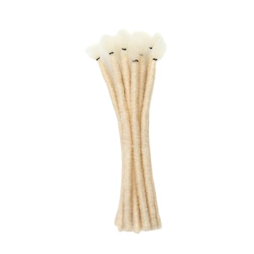 Haarverlängerung, gedrehtes Zopf, DIY-Zubehör, 20 cm, Dreadlock-Flechthaar für Cosplay, Herren, Reisen, Bühnenauftritte, Beige, 10 Stück Haarverlängerung, gedrehtes Zopf, DIY-Zubehör, 20 cm, Dreadlock-Flechthaar für Cosplay, Herren, Reisen, Bühnenauftritte, Beige, 10 Stück von Jojomis