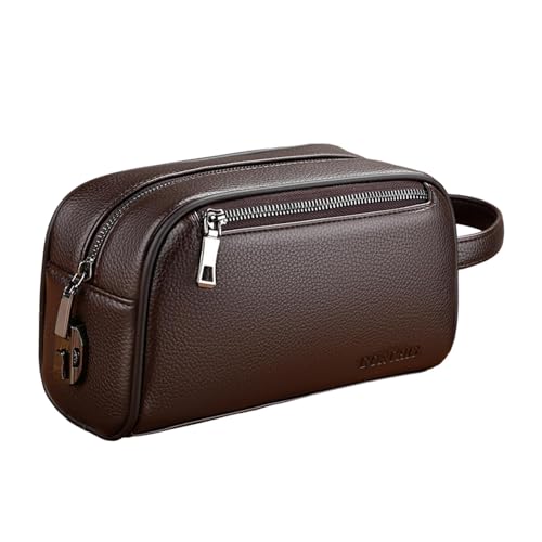 Herren Handtasche PU Leder Business Clutch mit Handschlaufe, Multi Taschen Organizer 9.06 x 3.54 x 5.12 Zoll- Mit Schloss von Jojomis