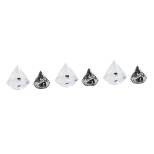 Jojomis 3 Sets Diamant-Puderquasten für Foundation Make-up, Gesichtspuderschwämme, hydrophile Polyurethan-Make-up-Tools für Reinigung und Anwendung, schöne Diamantform Make-up-Puffs für Mädchen von Jojomis