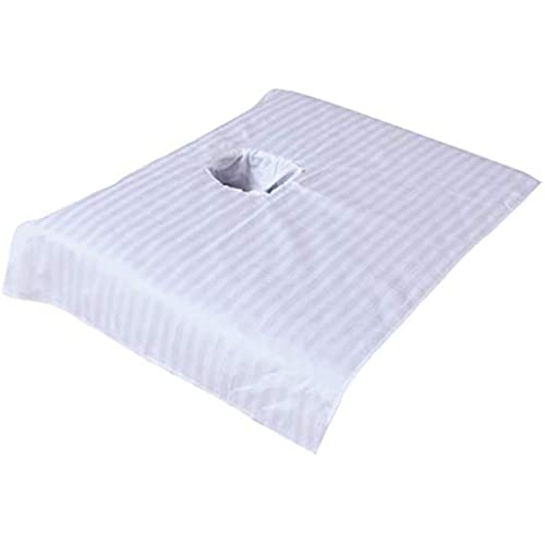 Jojomis Massageliegen-Bettlaken aus reiner Baumwolle mit Loch für die Gesichtsauflage, 50 x 80 cm, 7 Farben erhältlich, Weiß Jojomis Massageliegen-Bettlaken aus reiner Baumwolle mit Loch für die Gesichtsauflage, 50 x 80 cm, 7 Farben erhältlich, Weiß von Jojomis