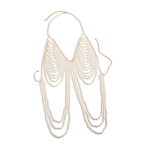 Körperkette für Damen, verstellbar, Bikini-Kette für Nachtclub, Halloween, Strand, Party-Accessoire Körperkette für Damen, verstellbar, Bikini-Kette für Nachtclub, Halloween, Strand, Party-Accessoire von Jojomis