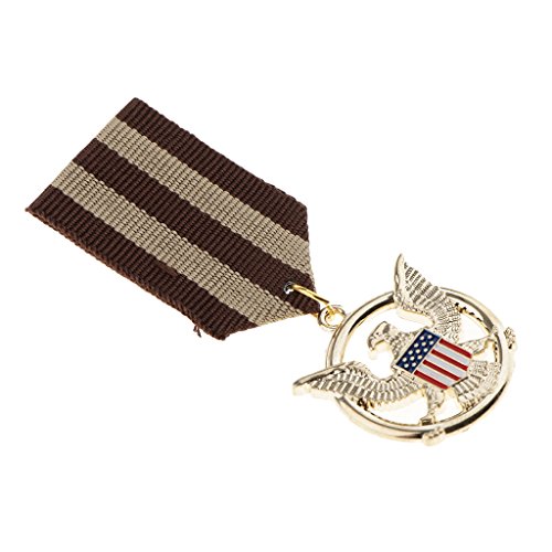 Soaring Badge Uniform Brosche Pin Patriotischer Schmuck Vintage Medaille Emblem für Männer Sammler Militärstil Zubehör 7,6 cm von Jojomis