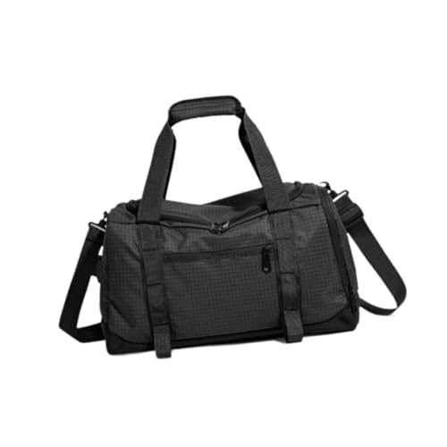 Turnbeutel, Reisetasche mit Schuhfach, wasserdichte Tragetasche, verstellbarer Riemen, Trocken- und Nasstrennung für Training, Yoga, Männer, Schwarz von Jojomis