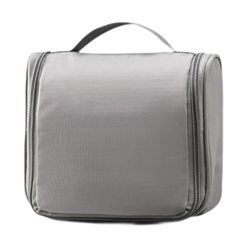 jojomis Aufbewahrungstasche für Toilettenartikel, Hautpflegebedarf, verschleißfest, große Kapazität, Kosmetiktasche, Kulturbeutel, Organizer zum Wandern, 19 x 6 x 18 cm, GRAU, 1 Stück von Jojomis