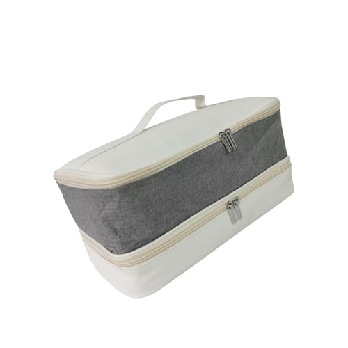 jojomis Doppellagige Tragetasche für Haartrockner, Reise-Aufbewahrungstasche für Haarstyling-Werkzeuge, multifunktionaler Organizer, 36 x 19 x 17 cm von Jojomis