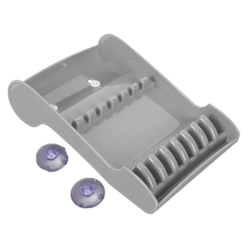 jojomis Friseur-Scherenständer, Wandhalterung, Schlitz-Design, 14 x 20,5 cm, für Friseurladen, stabile Installation, Stylisten-Werkzeug-Organizer, GRAU, 1 Stück von Jojomis