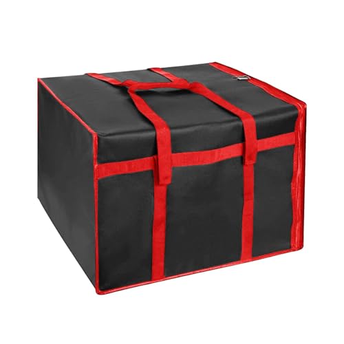 jojomis Isolierte Liefertasche für heiße und kalte Speisen, Pizzaträger, Thermo-Lunchbox, Picknick-Tragetasche, wasserdicht, leicht zu reinigen, Vlies, kariert, 50 x 50 x 35,5 cm jojomis Isolierte Liefertasche für heiße und kalte Speisen, Pizzaträger, Thermo-Lunchbox, Picknick-Tragetasche, wasserdicht, leicht zu reinigen, Vlies, kariert, 50 x 50 x 35,5 cm von Jojomis
