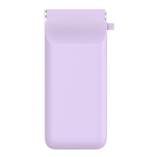 jojomis Kleine Make-up-Tasche mit Quetschverschluss, selbstschließend, Reise-Make-up-Etui, Kosmetik-Aufbewahrungstasche, Geldbörse für Karten, Lippenstift, Kopfhörer, Haarnadeln, Violett, Größe M, 1 von Jojomis