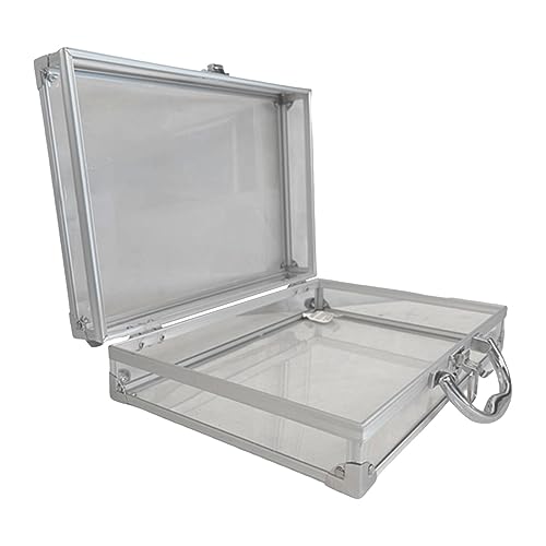 jojomis Koffer aus Aluminiumlegierung für Schmuck und Accessoires, Organizer-Box für Herren, mit Schloss und Griff, 30 x 21 x 8 cm jojomis Koffer aus Aluminiumlegierung für Schmuck und Accessoires, Organizer-Box für Herren, mit Schloss und Griff, 30 x 21 x 8 cm von Jojomis