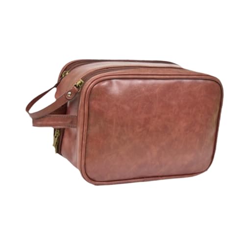 jojomis Kosmetiktasche mit großem Fassungsvermögen, Make-up-Organizer, Kulturbeutel mit mehreren Taschen für Reisen und den täglichen Gebrauch, Braun von Jojomis