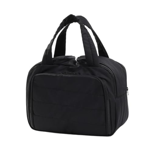 jojomis Reise-Make-up-Aufbewahrungstasche, wasserdicht, Kosmetiktasche für Hotel, Ehefrau, Polyester-Schwamm, Kulturbeutel, Organizer, 31 x 14 x 20 cm, Schwarz, 1 Stück von Jojomis