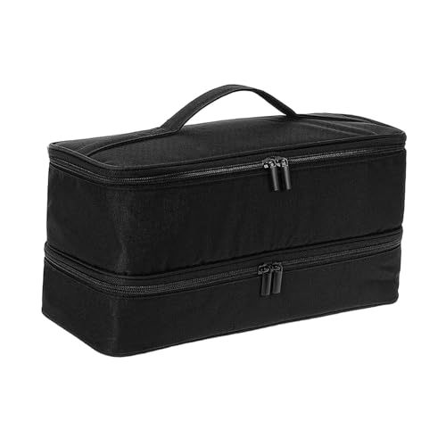 jojomis Reisetasche für Haartrockner, doppellagig, Organizer für Locken, große Make-up-Kosmetiktasche, 34 x 16 x 17 cm, für Zuhause, Geschäftsreisen von Jojomis