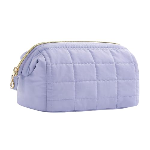 jojomis Tragbare Kosmetiktasche, wasserdicht, Make-up-Tasche, Reise-Organizer, 23 x 11 x 15 cm, Violett, 1 Stück von Jojomis