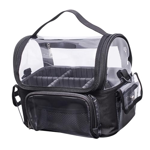 jojomis Transparente Kosmetiktasche / Make-up-Tasche, Organizer, transparent, wasserdicht, Kulturbeutel für Herren, Reisekoffer, 28 x 21 x 18 cm jojomis Transparente Kosmetiktasche / Make-up-Tasche, Organizer, transparent, wasserdicht, Kulturbeutel für Herren, Reisekoffer, 28 x 21 x 18 cm von Jojomis