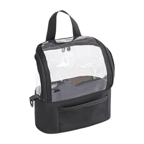 jojomis Transparente Make-up-Tasche, Kosmetik-Organizer mit Reißverschluss, transparenter Kulturbeutel, wasserdicht, Oxford-Stoff, Reiseetui für Badezimmer, Einkaufen, Urlaub, 20,5 x 10 x 20 cm von Jojomis