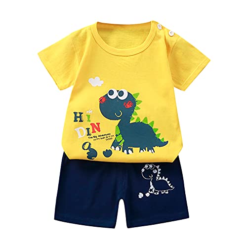 2024 2tlg Babykleidung Set - Baby Outfits Kurzarm-Grafik-T-Shirt und passender Hose Sportbekleidung mit Buchstaben-Print Tusche und Ölmalerei Set Mode gestreifter Druck für 1-6 Jahre 2024 2tlg Babykleidung Set - Baby Outfits Kurzarm-Grafik-T-Shirt und passender Hose Sportbekleidung mit Buchstaben-Print Tusche und Ölmalerei Set Mode gestreifter Druck für 1-6 Jahre von JokeLomple