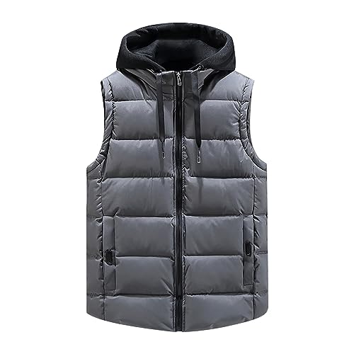 Damen Leichte Steppweste - Damen Weste mit Stehkragen Frauen Ärmellose Jacke mit Taschen Female Weste Winterjacke Longweste Ärmellose Ärmellose Warm Lange Sportweste Winterweste Leichte Warm von JokeLomple