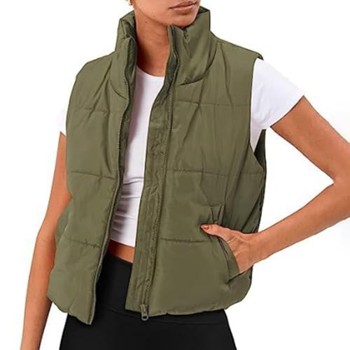 Damen Leichte Steppweste - Steppweste Leicht Ärmellos Damen Leichte Laufweste Outdoor Softshell Weste Winterjacke Longweste Ärmellose Elegante und Trendige Weste Frühlingsweste Leichte Warm von JokeLomple