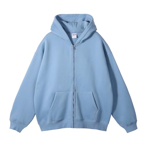 Herren Hoodie - Sportjacke Kapuzenpullover mit Reißverschluss Langarm Autumn Winter Outfit Langarm Leicht Kapuzenjacke Basic Pullover mit Kapuze Baggy Streetwear Style von JokeLomple