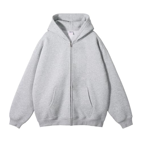 Herren Hoodie - Sportjacke Kapuzenpullover mit Reißverschluss Langarm Autumn Winter Outfit Langarm Leicht Kapuzenjacke Basic Pullover mit Kapuze Baggy Streetwear Style Herren Hoodie - Sportjacke Kapuzenpullover mit Reißverschluss Langarm Autumn Winter Outfit Langarm Leicht Kapuzenjacke Basic Pullover mit Kapuze Baggy Streetwear Style von JokeLomple
