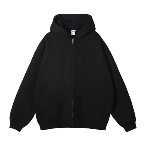 Herren Hoodie - Sportjacke Kapuzenpullover mit Reißverschluss Langarm Autumn Winter Outfit Langarm Leicht Kapuzenjacke Basic Pullover mit Kapuze Baggy Streetwear Style von JokeLomple