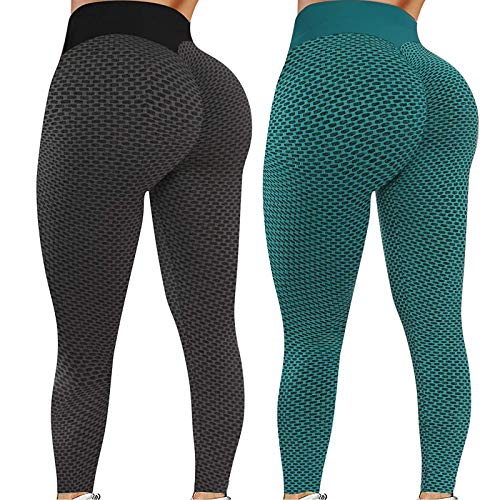 JokeLomple Fitness Hosen Stretch Yoga-2PC Running Leggings Sport Frauen aktive Yoga-Hosen Hose Neu Damen Leggings Damen Cellulite von JokeLomple