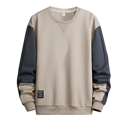 JokeLomple Herren Sweatshirt mit Rundhalsausschnitt - Herren Weicher Pullover Pullover Sweater Pulli Langarmshirt Kapuzenpullover Baumwollemischung Vintage Sweatshirt für Männer Und Frauen von JokeLomple