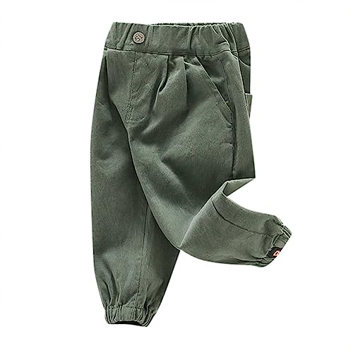 Kinder Jungen Leichte Jogginghose - Baggy Regular Jeans Stretch Cargo Hose Trainingshose Winterhose Freizeit Streetwear Kordelzug, Lockere Passform Winter Bequem Softshell Hosen von JokeLomple