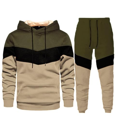 Trainingsanzug Herren Classico - Jogging-Hose & Jacke Fashion Trainingsanzug Jogginganzug Y2K Herren Home Office & Fußball Sind Atmungsaktiv 2-Teilig Tracksuit mit Hoodie und Sporthose von JokeLomple