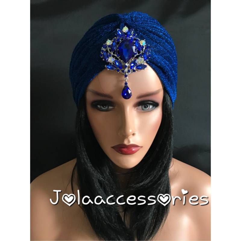Glitzernder Strass Turban 1920Er Jahre Great Gatsby Kopfschmuck Art Deco Fascinator von Jolaaccessories
