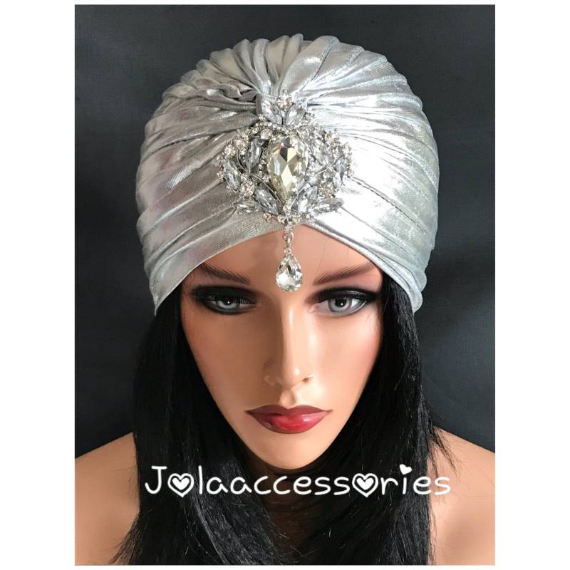 Silber 1920Er Jahre Kopfschmuck Flapper Art Deco Fascinator Strass von Jolaaccessories