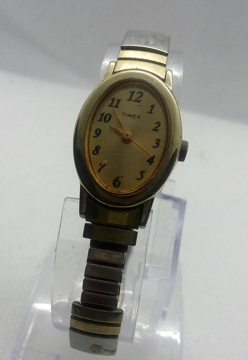 Timex Uhr Stretch Armreif Gold Und Silber Ton Rr von Jolatt
