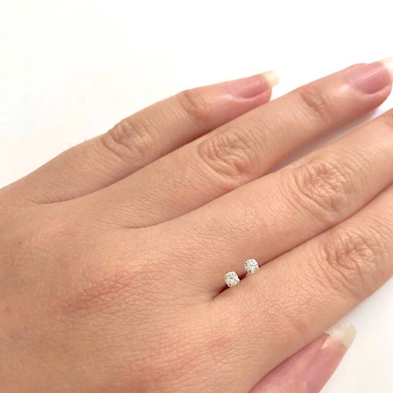 2, 5 Mm Ohrstecker, Sterling Silber Zirkonia, Kleine Ohrringe, Geburtsstein Knorpel, Helix, Runder Cz Bolzen 2, 5 Mm Ohrstecker, Sterling Silber Zirkonia, Kleine Ohrringe, Geburtsstein Knorpel, Helix, Runder Cz Bolzen von JoliArgent