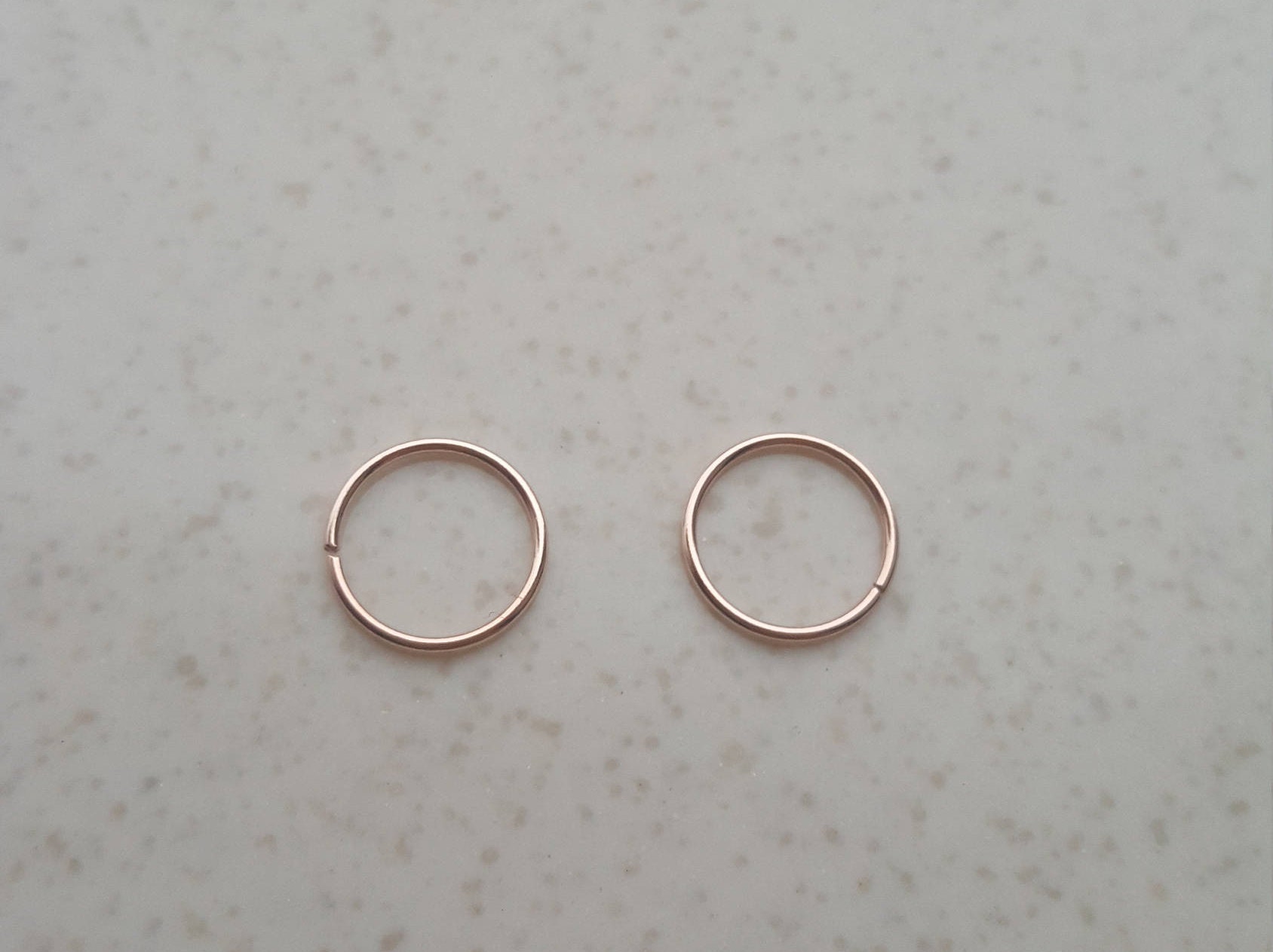 8 Mm Knorpelohrring, Sterlingsilber Rosegold Vergoldet Hoop Ohrring, Endlos Nahtlos, Hugging Hoop, Nase, Helix, Tragus 8 Mm Knorpelohrring, Sterlingsilber Rosegold Vergoldet Hoop Ohrring, Endlos Nahtlos, Hugging Hoop, Nase, Helix, Tragus von JoliArgent