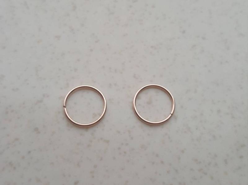 8 Mm Knorpelohrring, Sterlingsilber Rosegold Vergoldet Hoop Ohrring, Endlos Nahtlos, Hugging Hoop, Nase, Helix, Tragus 8 Mm Knorpelohrring, Sterlingsilber Rosegold Vergoldet Hoop Ohrring, Endlos Nahtlos, Hugging Hoop, Nase, Helix, Tragus von JoliArgent