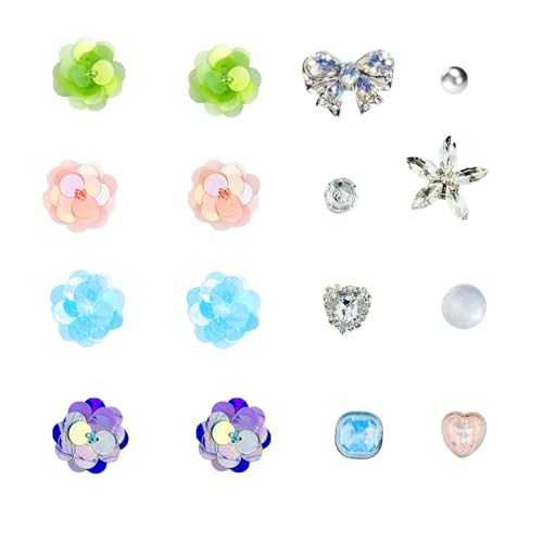 Premium-Schuhanhänger für Damen, 3D-Blumen- und Schmetterlings-Designs mit funkelnden Strasssteinen, Perlen und Kristallgliedern, DIY-Schuhschmuck-Zubehör für Mädchen, kreative und einzigartige Premium-Schuhanhänger für Damen, 3D-Blumen- und Schmetterlings-Designs mit funkelnden Strasssteinen, Perlen und Kristallgliedern, DIY-Schuhschmuck-Zubehör für Mädchen, kreative und einzigartige von JoliR Design