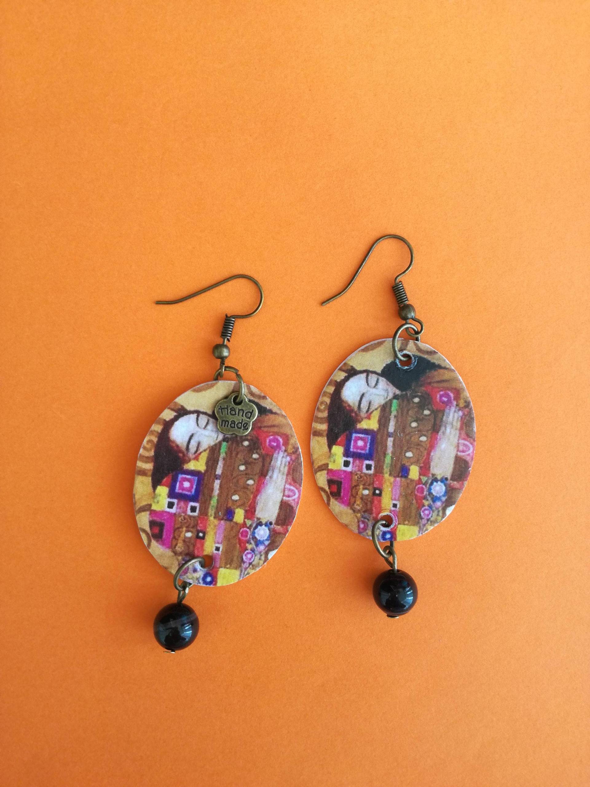 Baumelnde Engagierten Malerei "Die Umarmung" Von Gustav Klimt Baumelnde Engagierten Malerei "Die Umarmung" Von Gustav Klimt von JolieJoieCreazioni